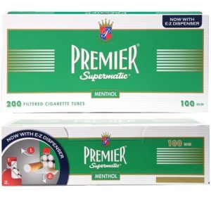 PREMIER TUBES MENTHOL 100'S 5PK