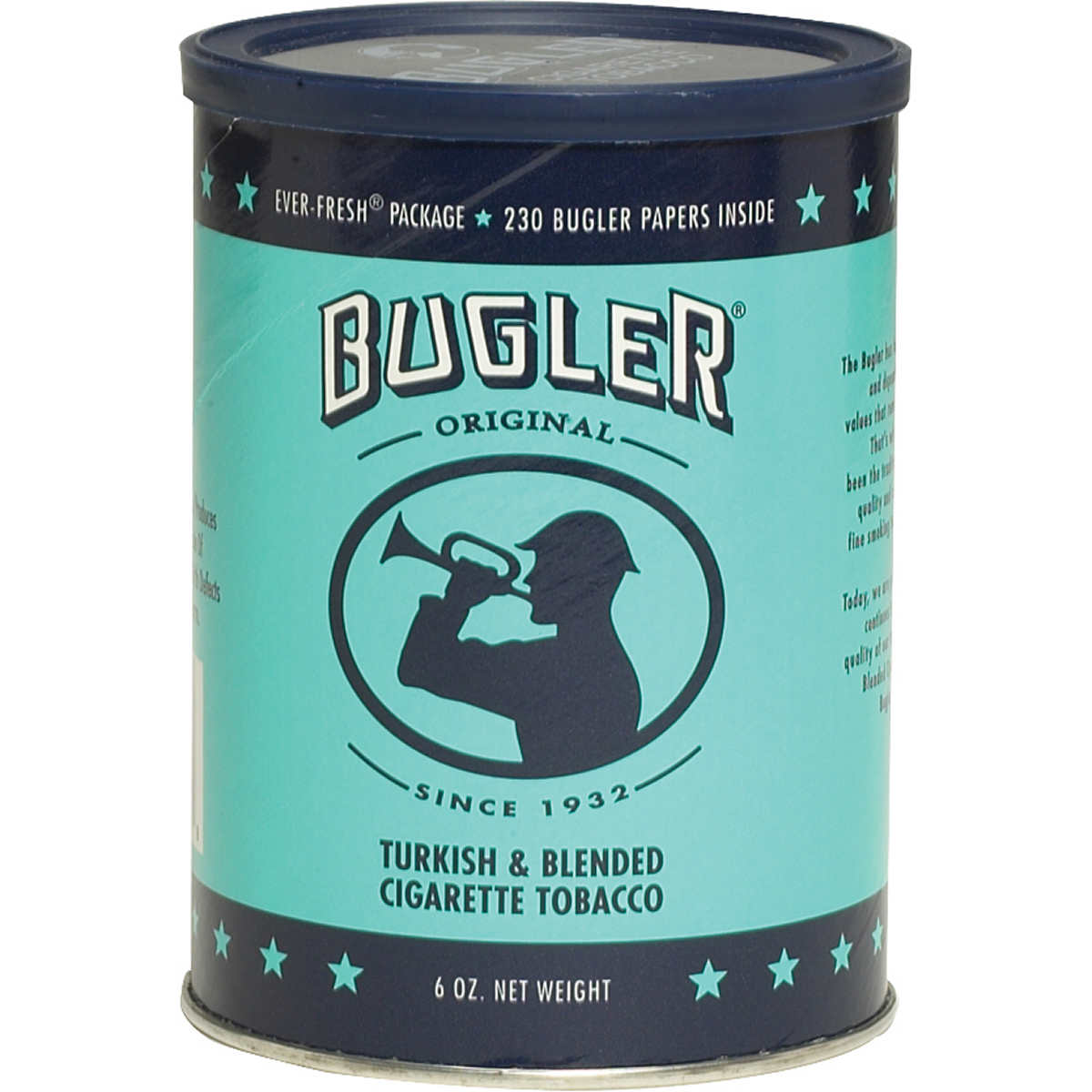 BUGLER ORGINAL CIGARETTE TOBACCO 6OZ