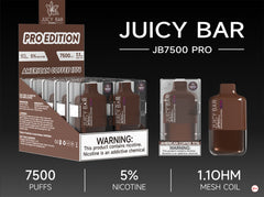 Juicy Bar Pro Edition 7500 Puffs 5% | American Coffee 1776 with packaging