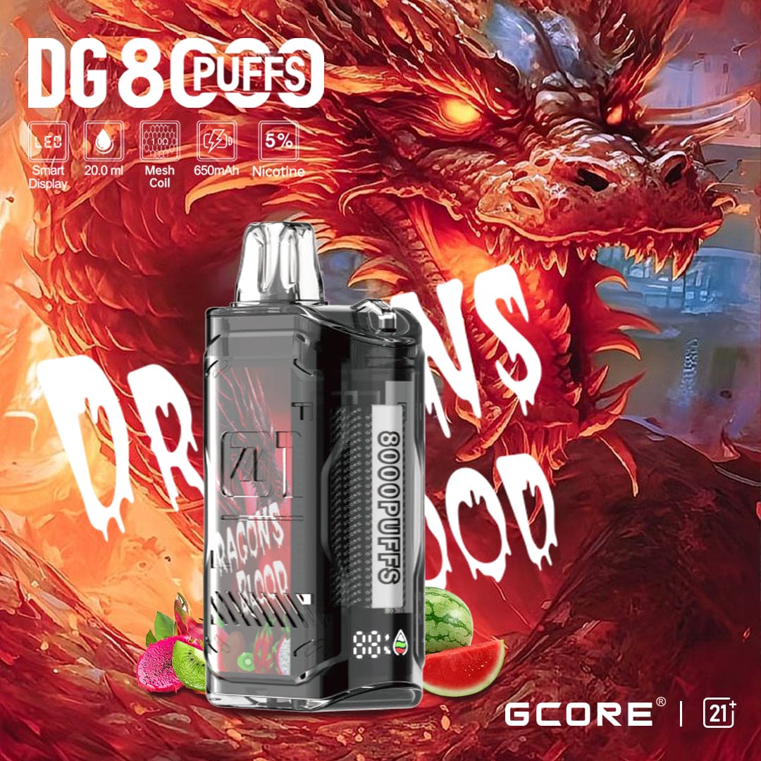 Gcore DG 8000 Puffs 5% | Dragons Blood