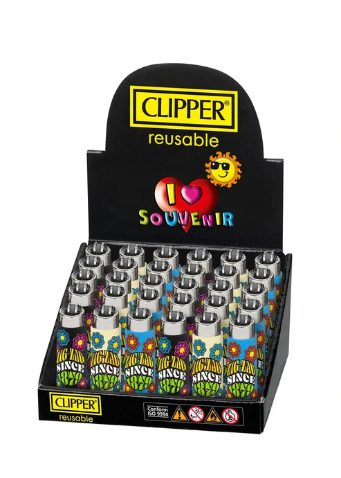 Clipper Lighter Classic Large 30ct Zig Zag Pop Cover