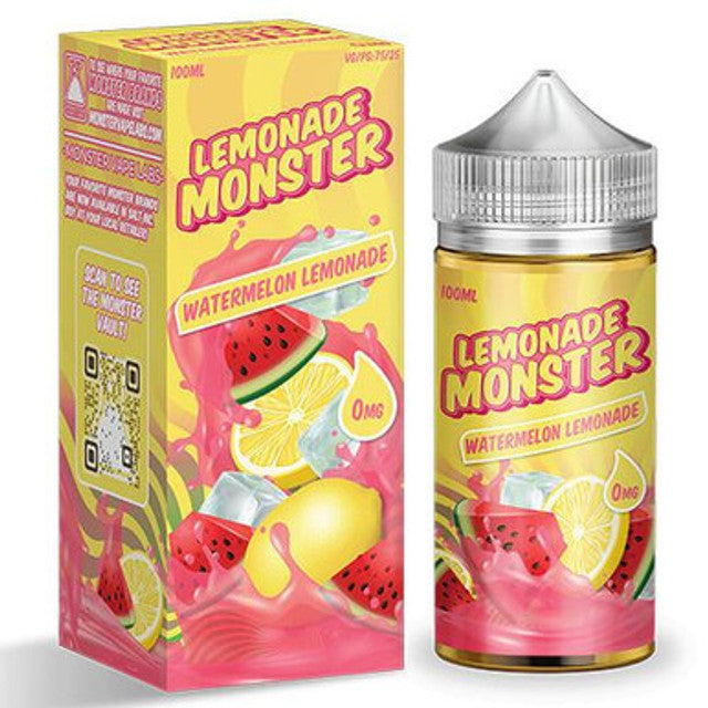 Jam Monster Lemonade Series E-Liquid 100mL (Freebase) Watermelon Lemonade with packaging