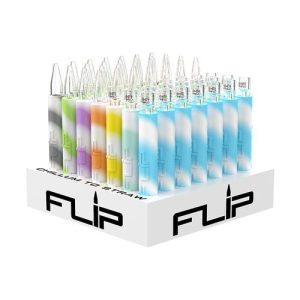 WHITE RHINO FLIP CHILLUM TO STRAW GLOW IN THE DARK 49PK