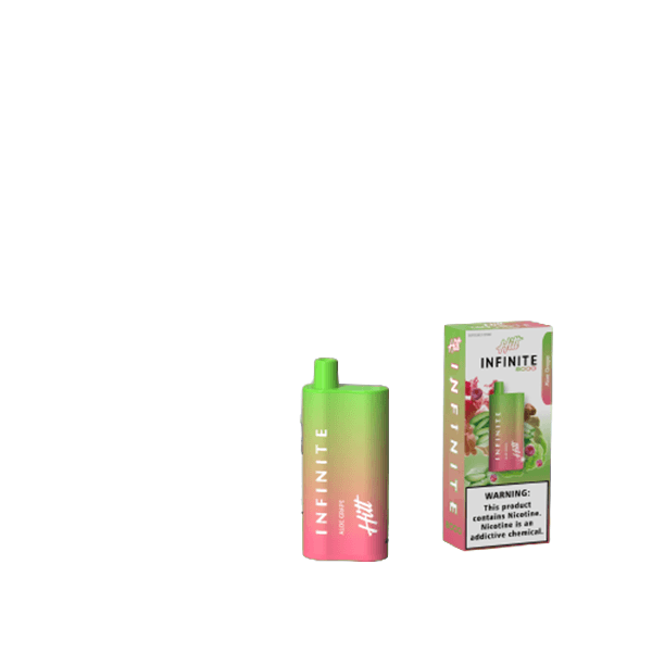 Hitt Infinite Disposable 8000 Puffs 20mL 50mg | 10 Per Pack | Aloe Grape with packaging