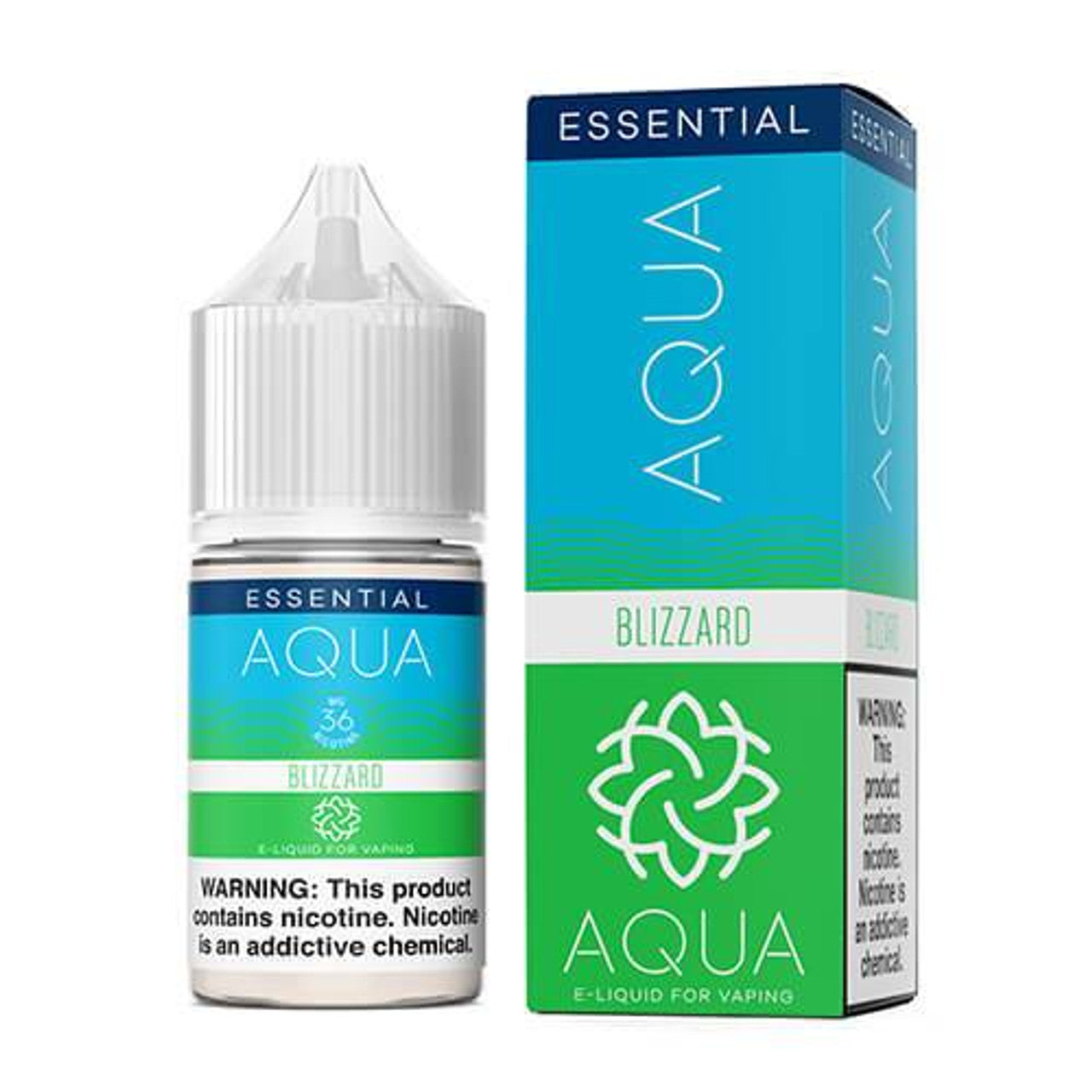 Aqua Salt Series E-Liquid 30mL (Salt Nic) | Blizzard with packaging
