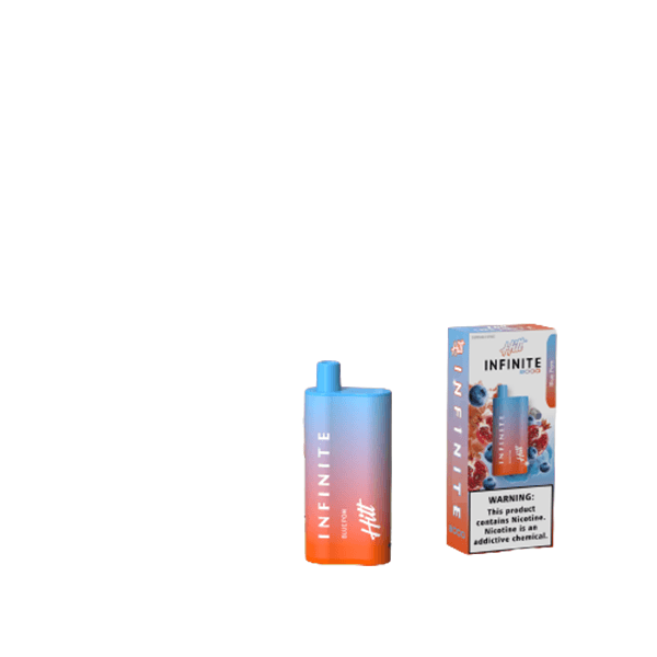 Hitt Infinite Disposable 8000 Puffs 20mL 50mg | 10 Per Pack | Blue Pom with packaging