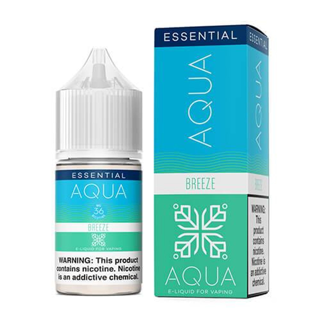 Aqua Salt Series E-Liquid 30mL (Salt Nic) | Breeze with packaging
