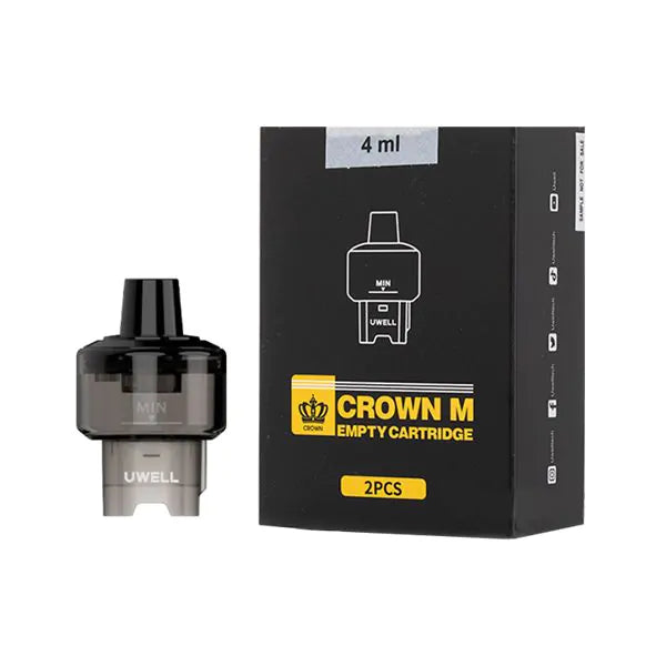 UWELL CROWN M EMPTY CARTRIDGE 4ML 2PCS WITH PACKAGING