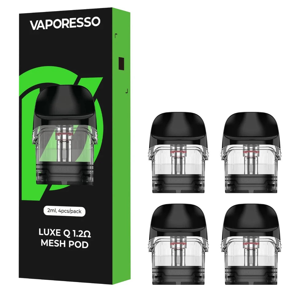 VAPORESSO LUXE Q 0.8OHM MESH POD - 4PCS WITH PACKAGING