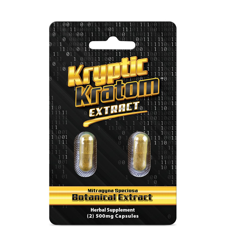 DBZ Kratom Kryptic 2 Pill KR27432 with packaging