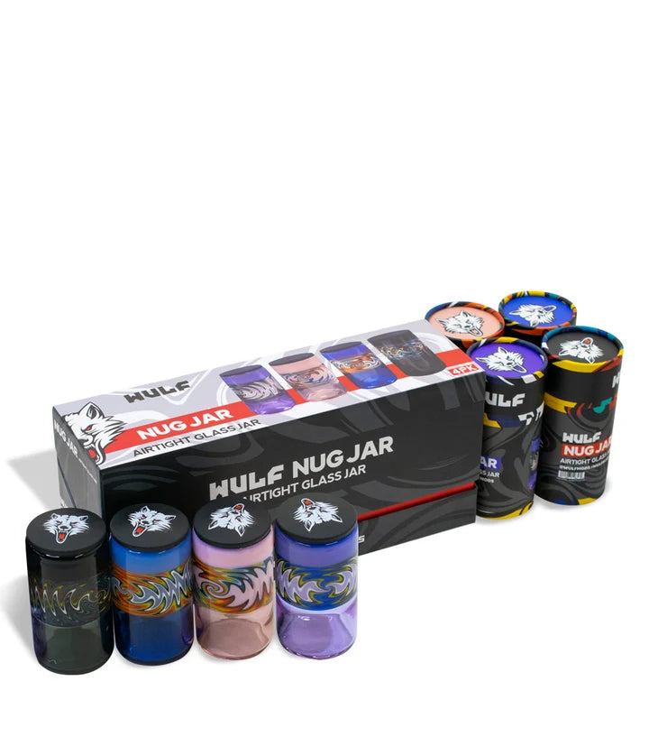 WULF NUG JAR AIRTIGHT GLASS JAR 4PCS WITH PACKAGING