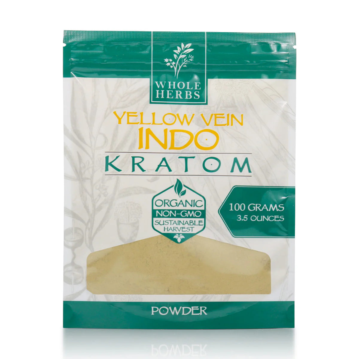 Whole Herbs Kratom 100g Yellow Vein Indo