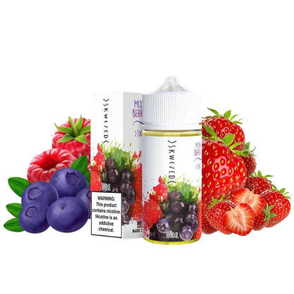 Skwezed Series E-Liquid 100mL (Freebase) | Mixed Berries