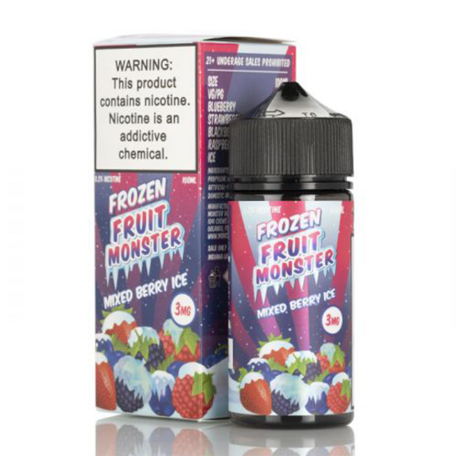 Jam Monster Frozen Series E-Liquid 100mL (Freebase) Mixed Berry Ice with packaging