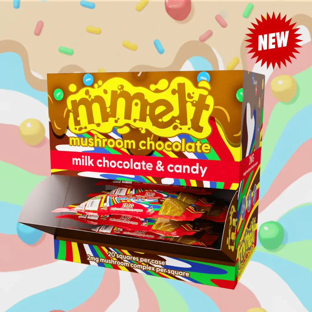 Mmelt Mushroom Chocolate 2Mg 2/20Ct Milk Chocolate & Candy Party Pack