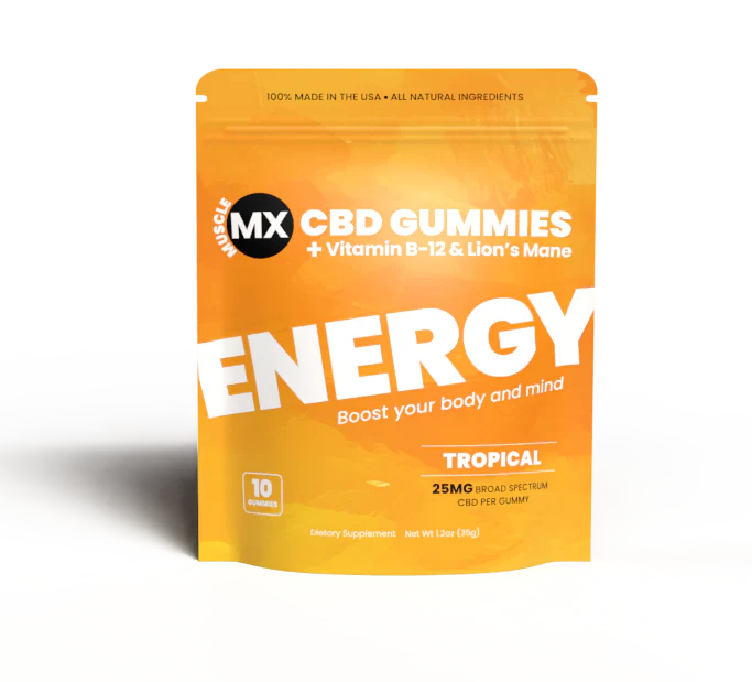 Muscle Mx Cbd Gummies Single (Energy) Tropical Pouch