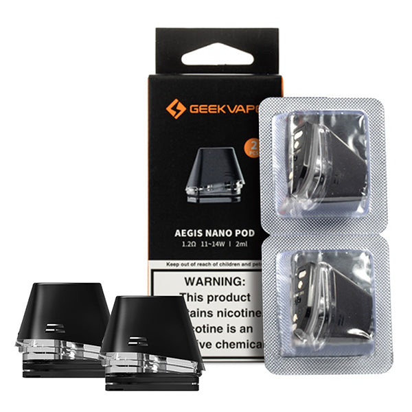 Geekvape Aegis Nano Pod (2-Pack) | Classic Edition 1.2ohm with Packaging