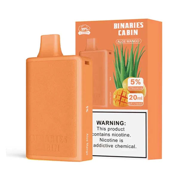 HorizonTech Binaries Cabin Disposable | 10,000 puffs | 20mL | 50mg | MOQ 10 | Aloe Mango with packaging