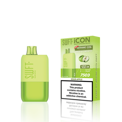 SWFT Icon Disposable 7500 Puffs 17mL 50mg | MOQ 10 Sour Apple