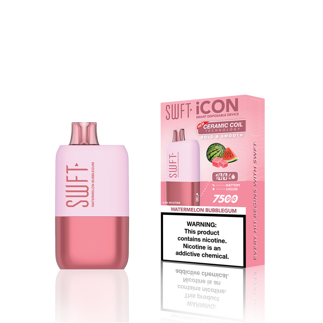 SWFT Icon Disposable 7500 Puffs 17mL 50mg | MOQ 10 Watermelon Bubblegum
