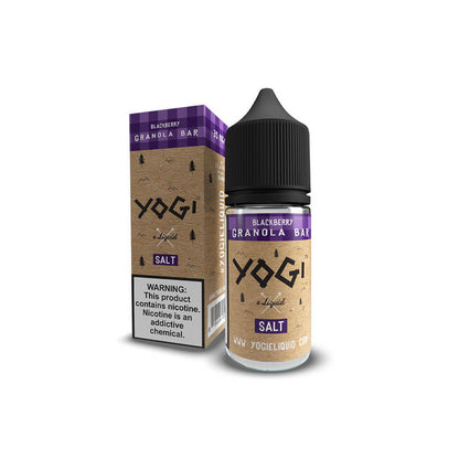 Yogi Salt Series E-Liquid 30mL Blackberry with packaging