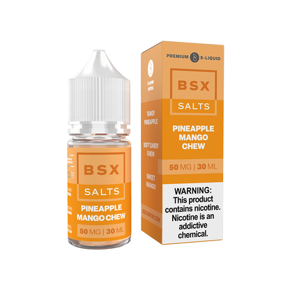 GLAS BSX TFN Salt Series E-Liquid 30mL (Salt Nic) Pineapple Mango Chew with Packaging