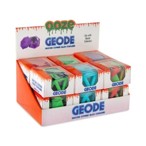 OOZE GEODE SILICONE & GLASS CONTAINER 12PK