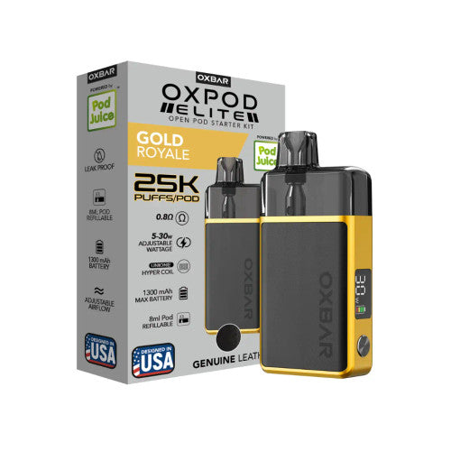 Oxpod Elite Starter Kit 25K Gold Royale with Packaging