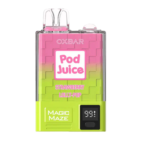 Oxbar Pod Juice 10000 Puffs 5% | Strawberry Lolly-Pop