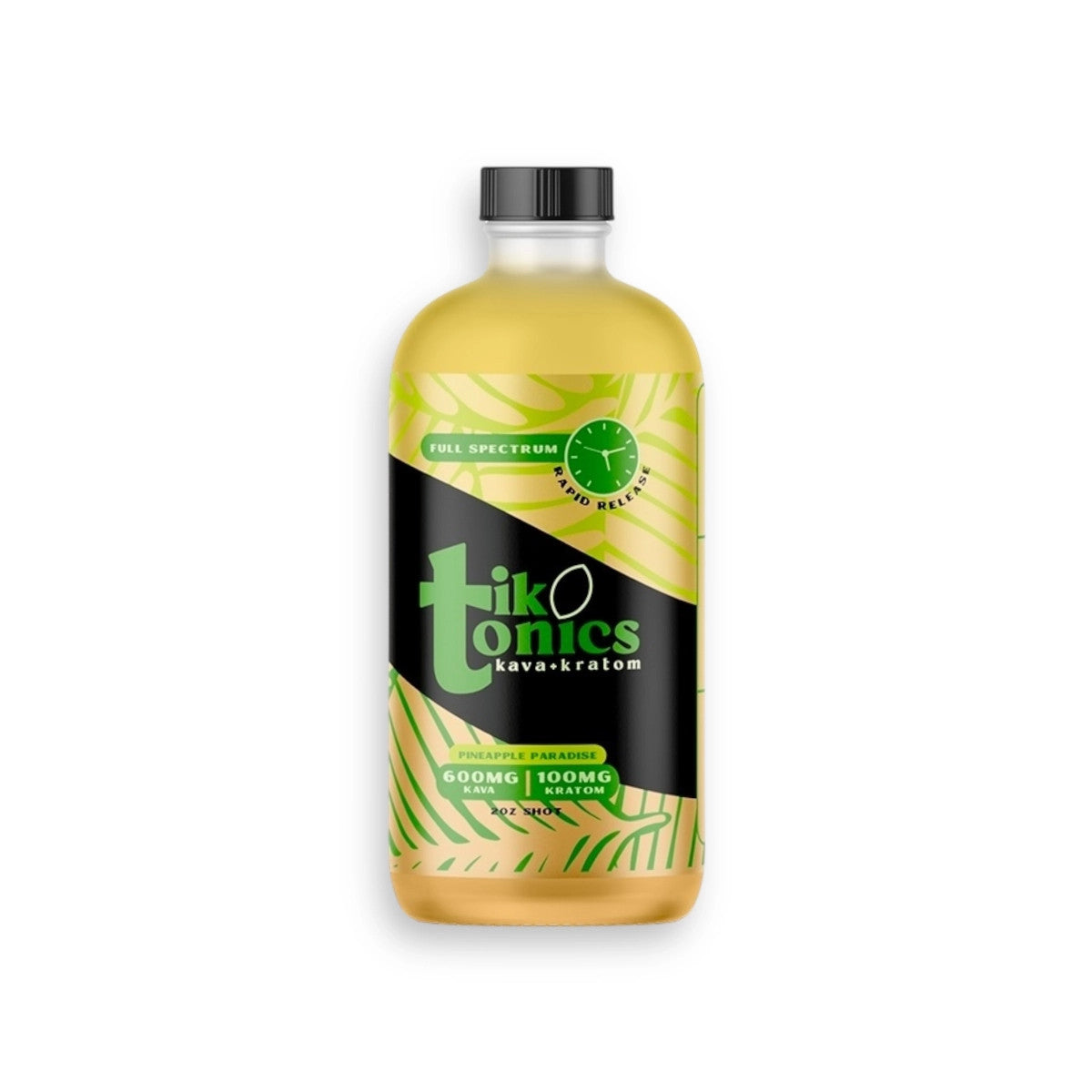 Tik Tonics 2oz Kratom/Kava Shot 12ct Pineapple Paradise