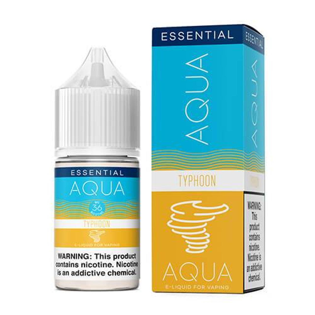 Aqua Salt Series E-Liquid 30mL (Salt Nic) | Typhoon with packaging