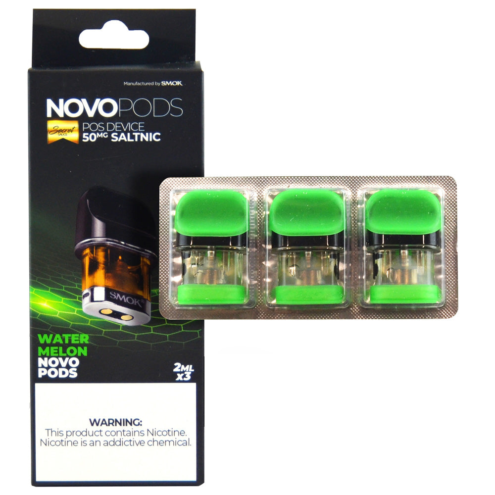 Smok Novo Pod POS Device Pre-filled 50MG Salt Nic | 3pcs | Watermelon with Packaging