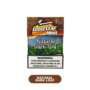 LOOSELEAF MINIS NSTURAL LEAF WRAPS 8/5PK