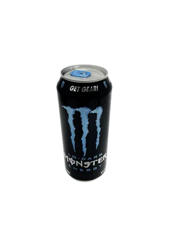 MONSTER ENERGY LO-CARB 16OZ BLUE STASH CAN