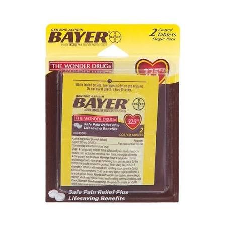 BAYER ASPIRIN SINGLE PACK BLISTER