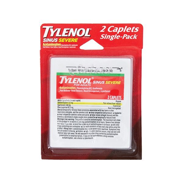 TYLENOL SINUS SEVERE SINGLE PACK BLISTER