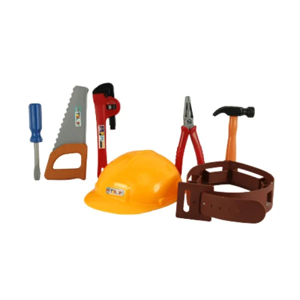TOOL SET BELT WITH HARD HAT