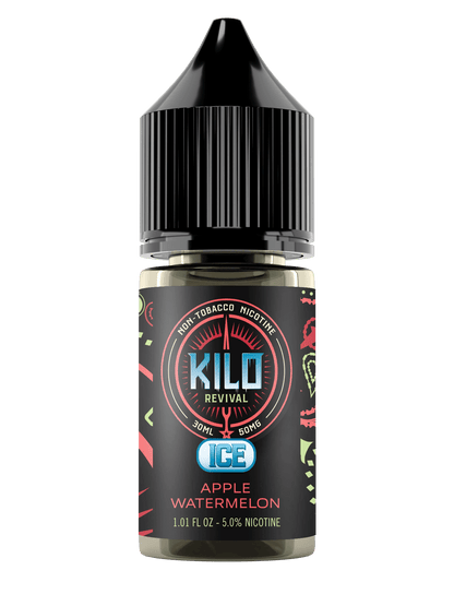 Kilo Revival TFN Salt Series E-Liquid 30mL Apple Watermelon Ice Bottle