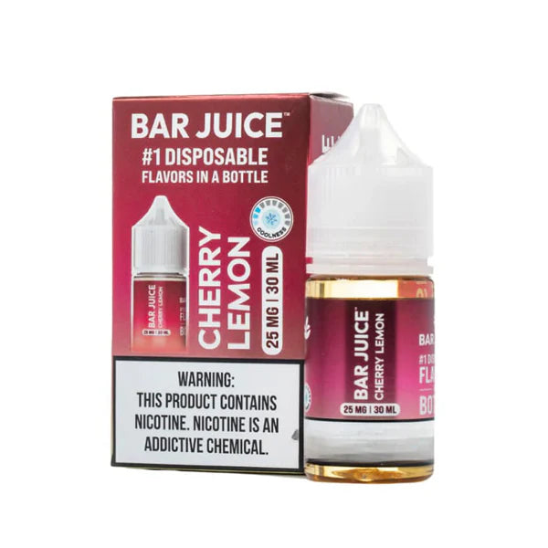 Bar Juice BJ15000 Salt Series E-Liquid 30mL (Salt Nic) | Cherry Lemon with Packaging
