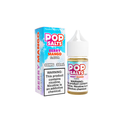 Pop Salts E-Liquid 30mL Salt Nic | Berry Mango with Packaging