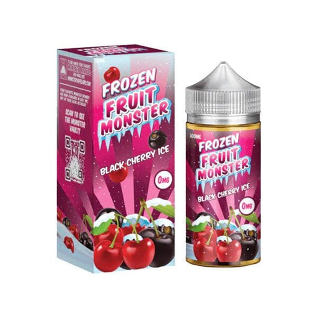 Jam Monster Frozen Series E-Liquid 100mL (Freebase) Black Cherry Ice with packaging