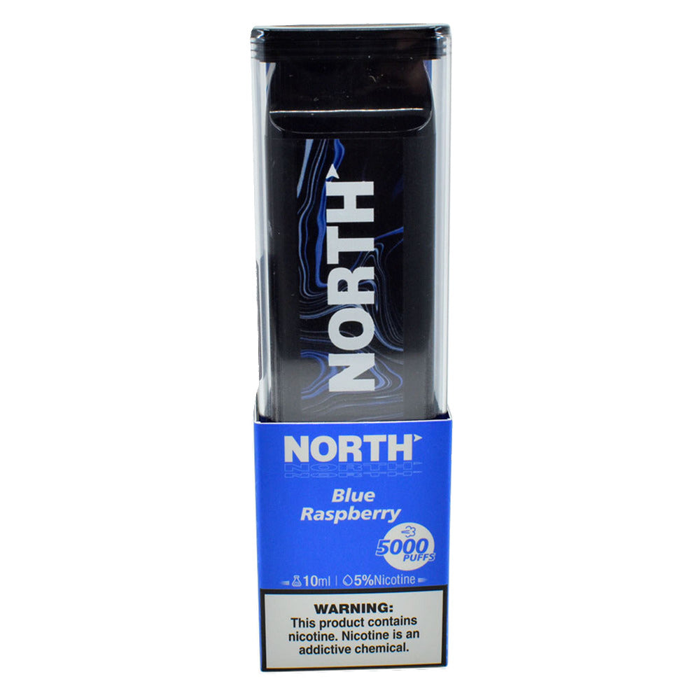 North Disposable 5000 Puffs 10mL 50mg | MOQ 10 | Blue Raspberry with Packaging