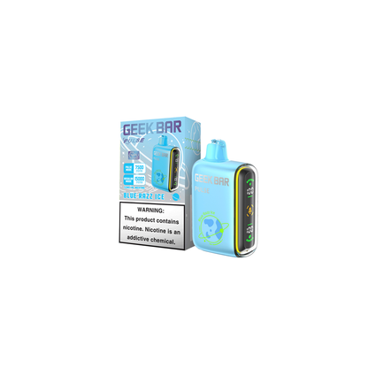 Geek Bar Pulse 7500 Puffs 5% | Blue Razz Ice with packaging