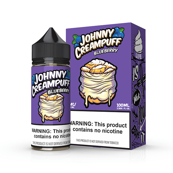 Tinted Brew Johnny Creampuff TFN Series E-Liquid 100mL | 0mg Blueberry with packaging