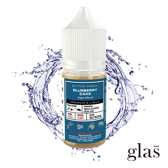 GLAS BSX TFN Salt Series E-Liquid|  30mL (Salt Nic) Blueberry Cake