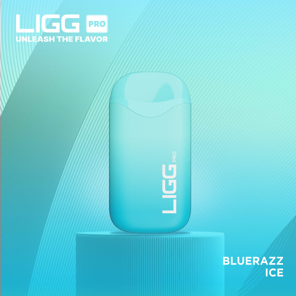 Ligg Pro Disposable 5500 Puffs 14mL 50mg Blue Razz Ice