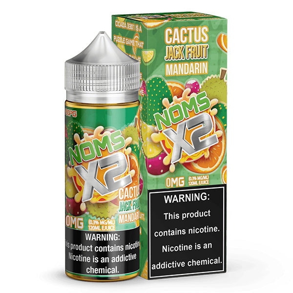 Nomenon and Freenoms Series E-Liquid 120mL (Freebase) Cactus Jackfruit Mandarin with Packaging