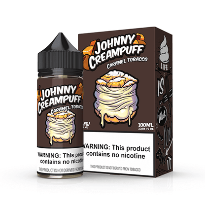 Tinted Brew Johnny Creampuff TFN Series E-Liquid 100mL | 0mg Caramel Tobacco with packaging