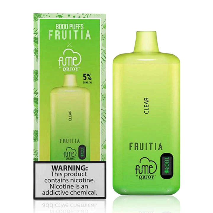 Fruita X Fume 8000 Puffs Disposable | Clear with Packaging 