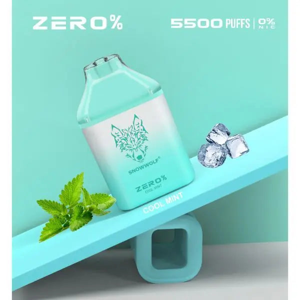 SnowWolf 5500 Puff Zero 0% | Cool Mint